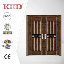 Люкс безопасности двухстворчатые стальные двери KKD-312D